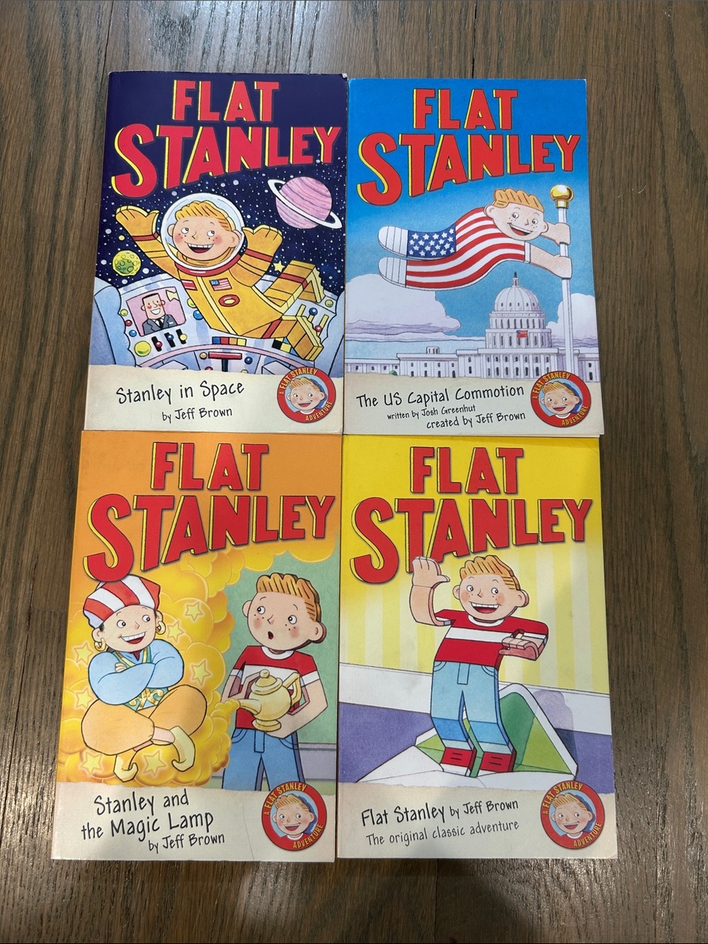 Flat Stanley Kids Book Set - Flat Stanley by Jeff Brown - Colorful Covers